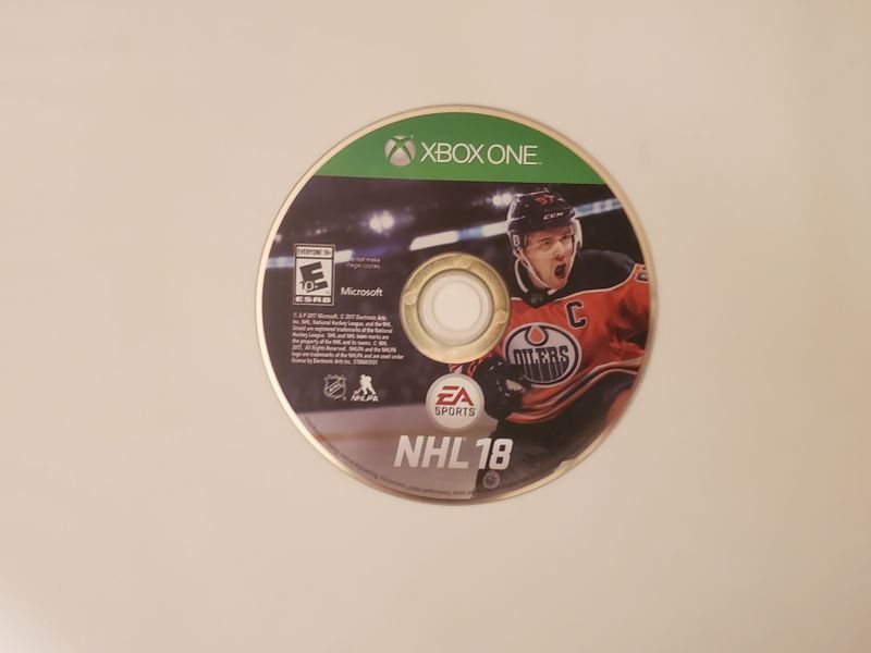 Microsoft Xbox One NHL 18 video game