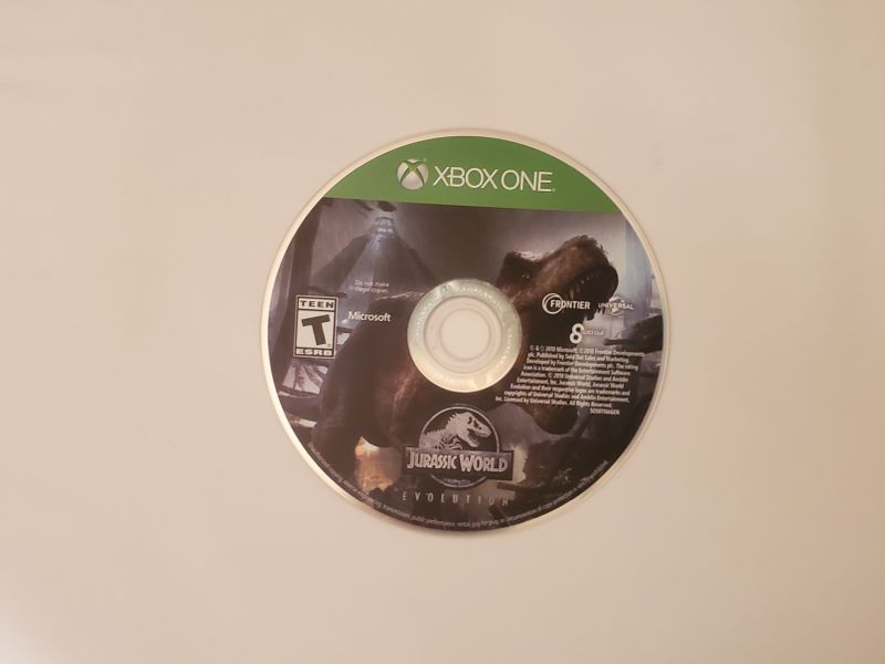 Microsoft Xbox One Jurassic World Evolution video game