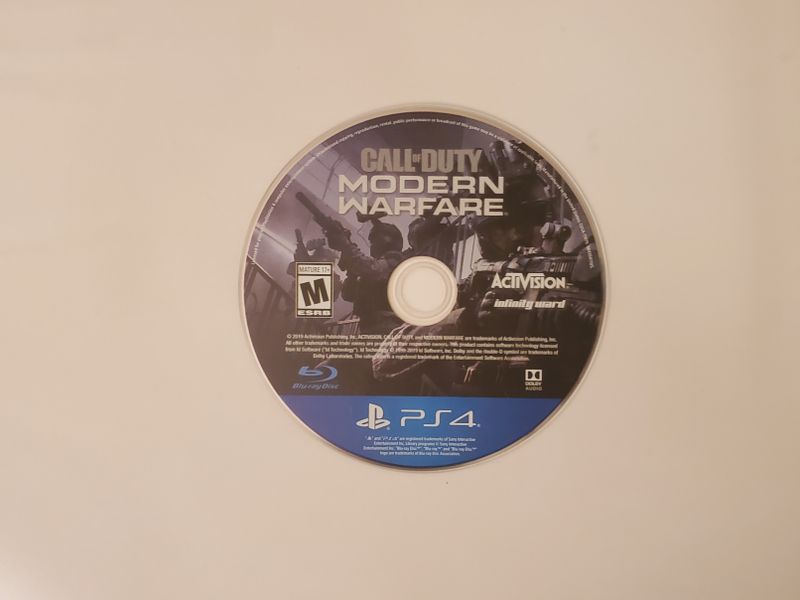 Sony Playstation 4 Call of Duty: Modern Warfare video game