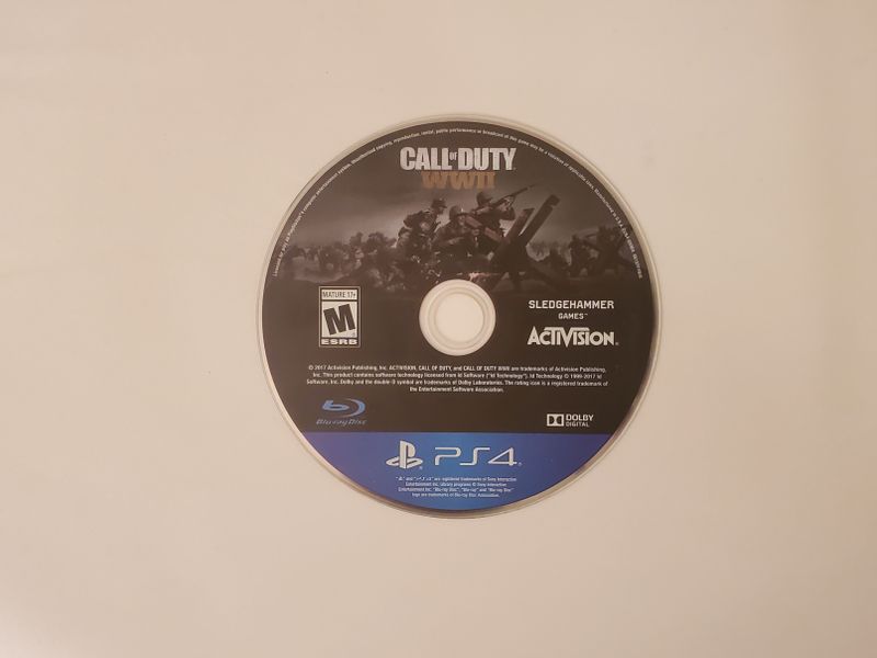 Sony Playstation 4 Call of Duty WWII video game