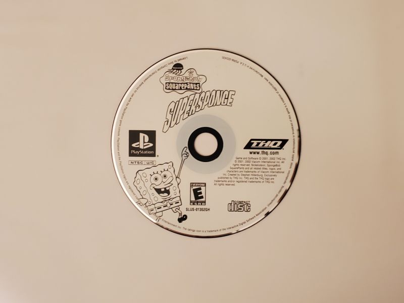 Sony PlayStation 1 SpongeBob SquarePants: SuperSponge video game