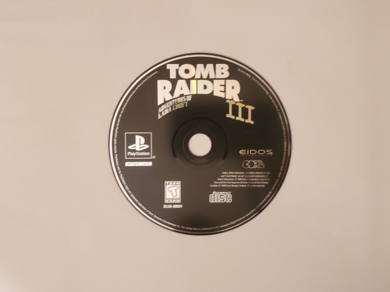 Sony PlayStation 1 Tomb Raider III: Adventures of Lara Croft video game