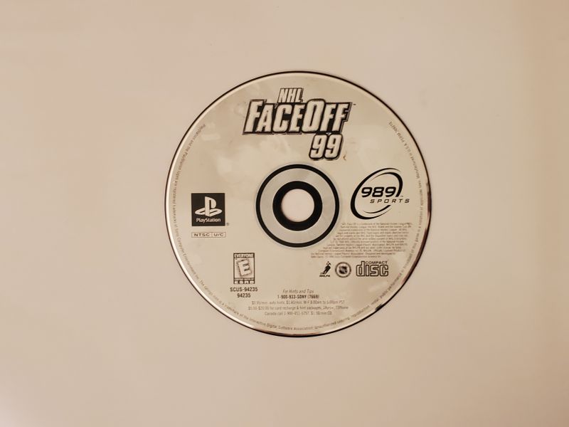 Sony PlayStation 1 NHL FaceOff 99 video game