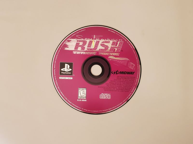 Sony PlayStation 1 San Francisco Rush: Extreme Racing video game