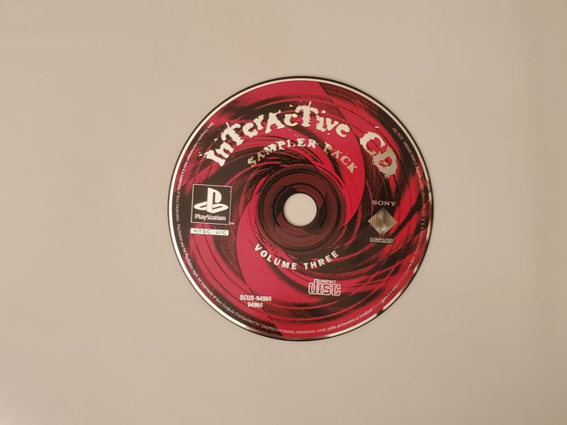 Sony PlayStation 1 Interactive CD Sampler Pack Volume Three video game