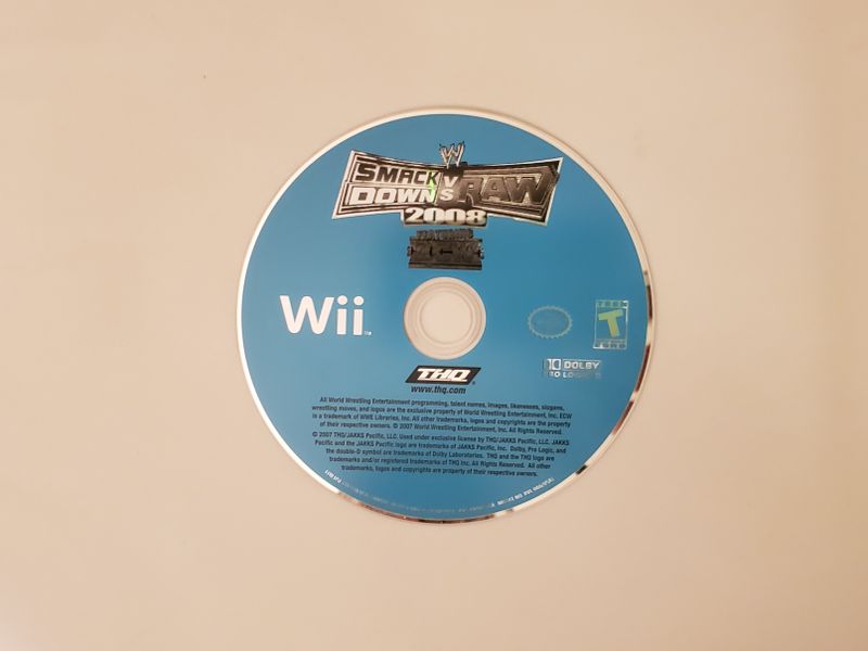 Nintendo Wii WWE SmackDown vs. Raw 2008 featuring ECW video game
