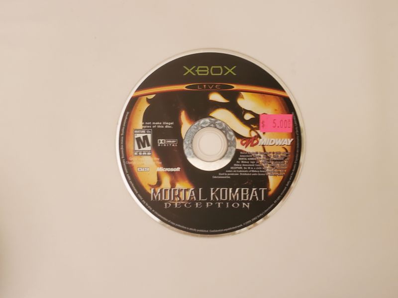 Microsoft Xbox Mortal Kombat Deception video game