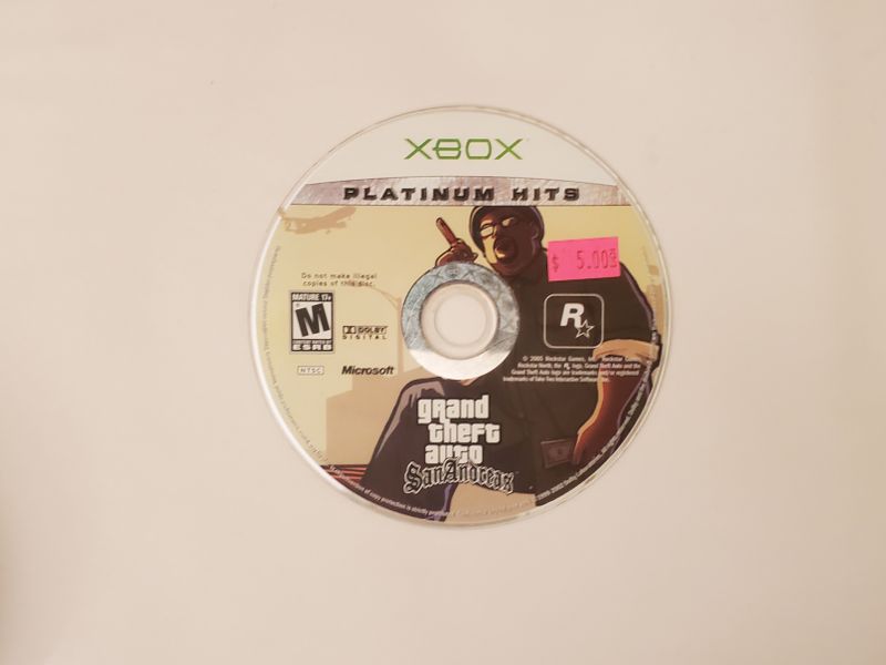Microsoft Xbox Grand Theft Auto San Andreas [Platinum Hits] video game