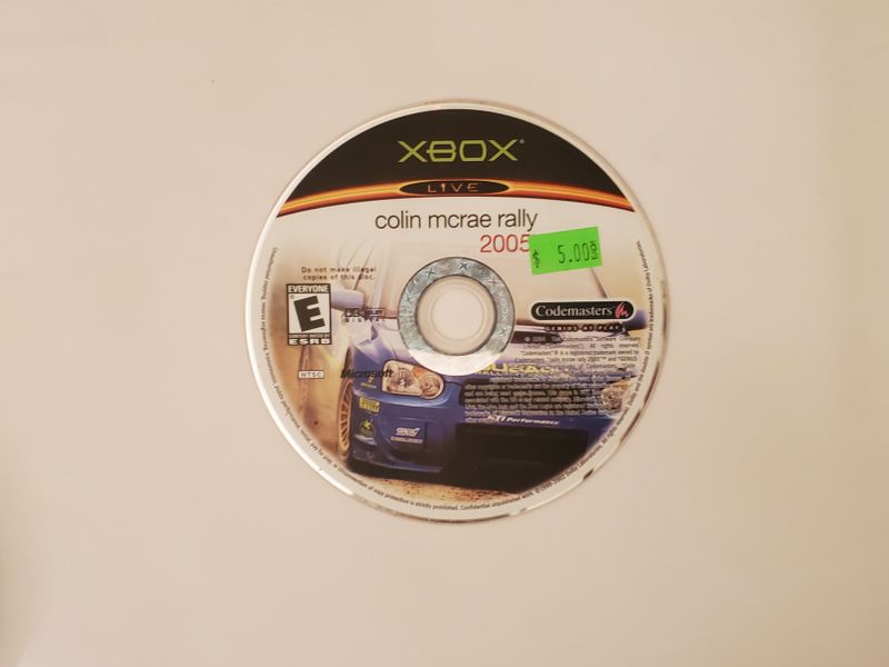Microsoft Xbox Colin McRae Rally 2005 video game