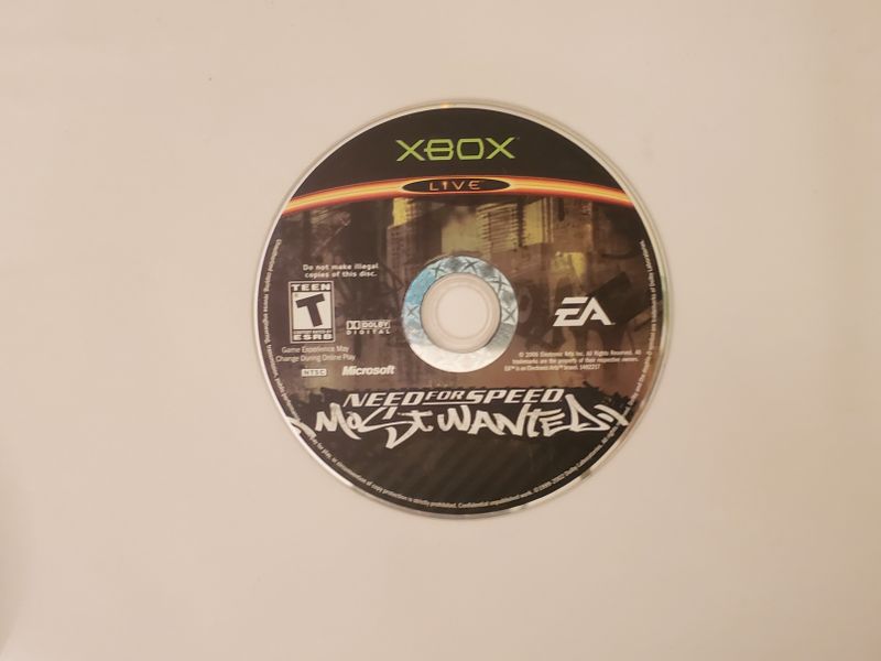 Microsoft Xbox Need for Speed Most Wanted video game