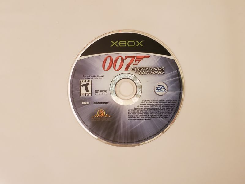 Microsoft Xbox 007 Everything or Nothing video game