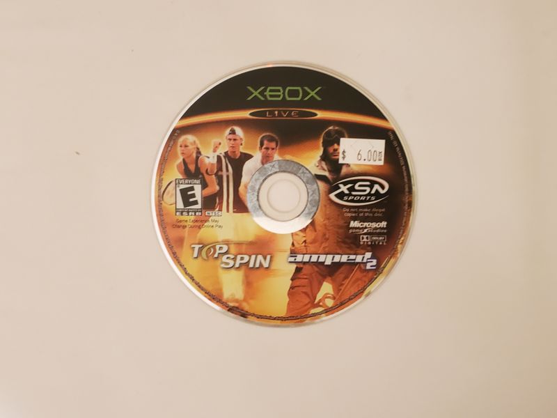 Microsoft Xbox Top Spin / Amped 2 (Combo Disc) video game