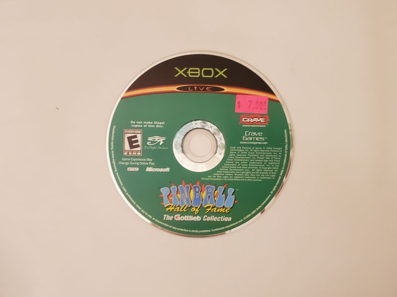 Microsoft Xbox Pinball Hall of Fame The Gottlieb Collection video game