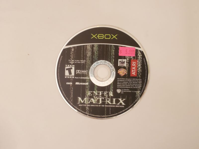 Microsoft Xbox Enter the Matrix video game