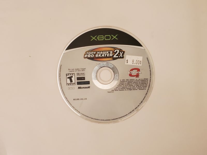 Microsoft Xbox Tony Hawk 2x video game