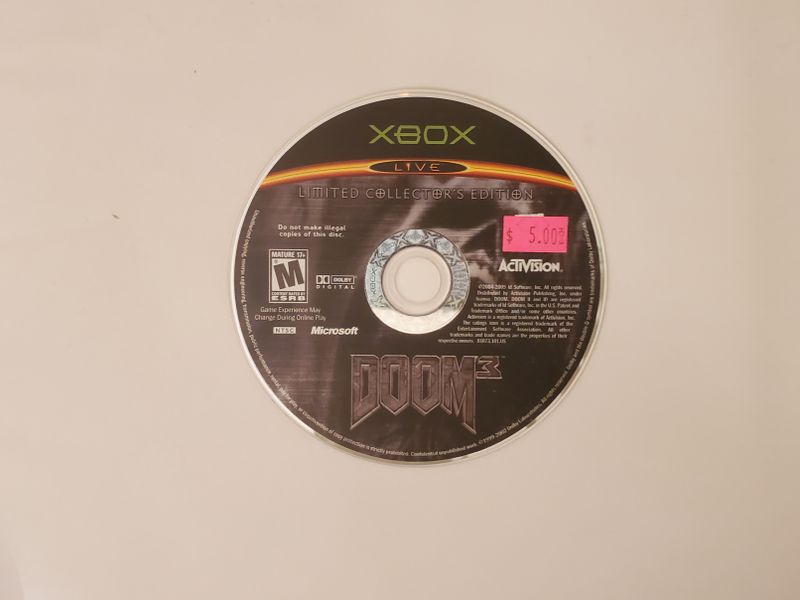 Microsoft Xbox Doom 3 [Collector's Edition] video game