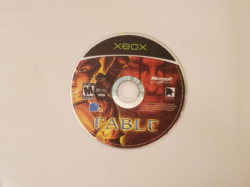 Microsoft Xbox Fable video game