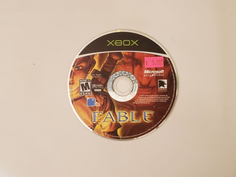 Microsoft Xbox Fable video game