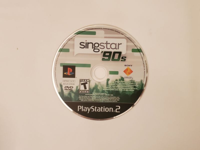 Sony Playstation 2 Singstar 90's video game