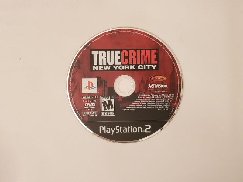 Sony Playstation 2 True Crime New York City video game