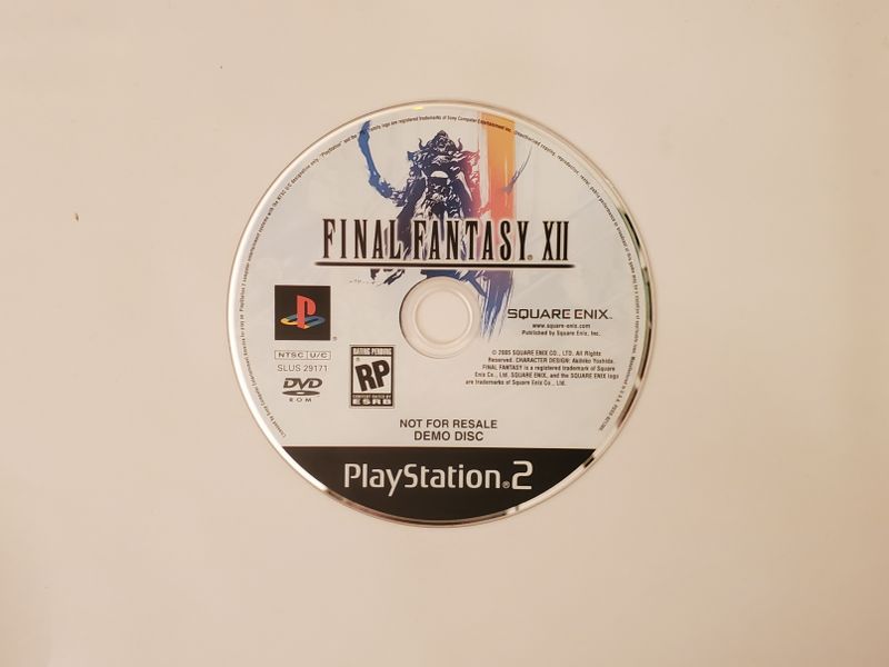 Sony PlayStation 2 Final Fantasy XII (Demo Disc, Not For Resale) video game