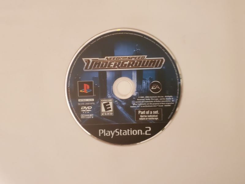 Sony PlayStation 2 Need for Speed: Underground (Part of a Set) video game