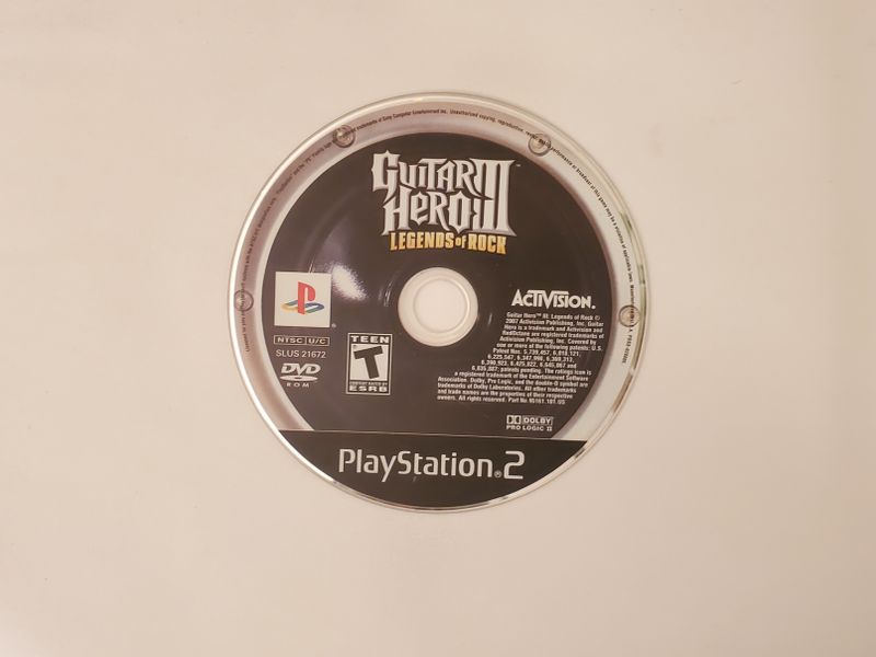 Sony Playstation 2 Guitar Hero III Legends of Rock video game