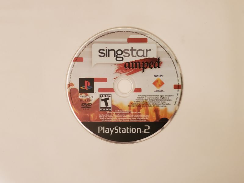 Sony Playstation 2 Singstar Amped video game