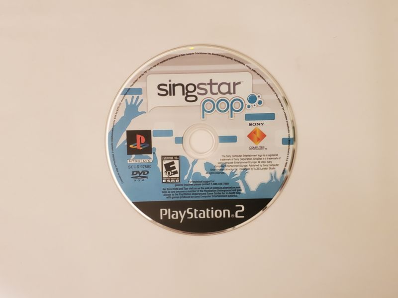Sony Playstation 2 Singstar Pop video game