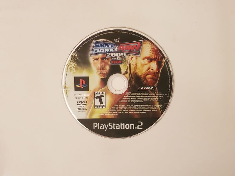 Sony Playstation 2 WWE Smackdown vs. Raw 2009 video game