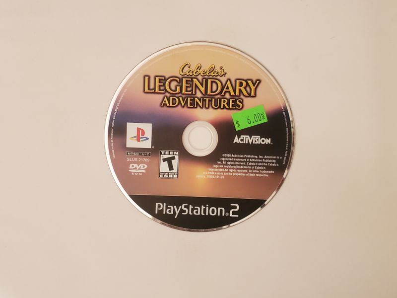 Sony Playstation 2 Cabela's Legendary Adventures video game