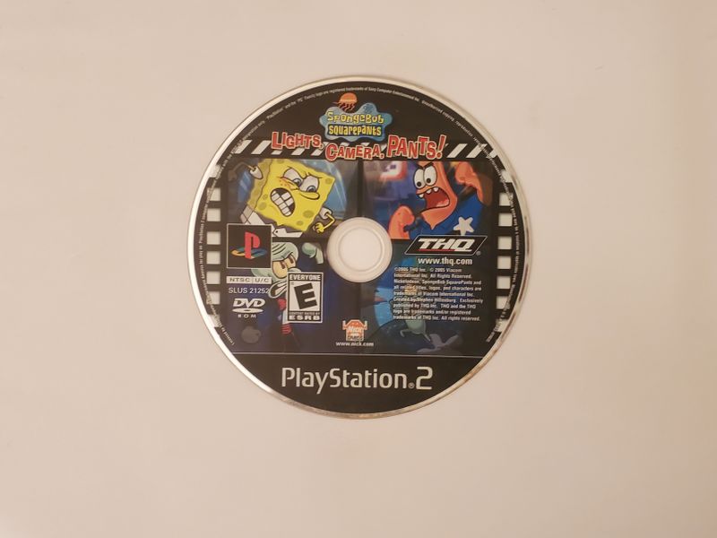 Sony Playstation 2 SpongeBob SquarePants Lights Camera Pants video game