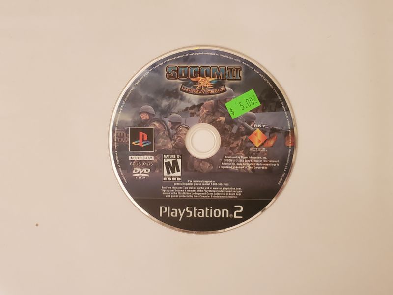 Sony Playstation 2 SOCOM II US Navy Seals video game