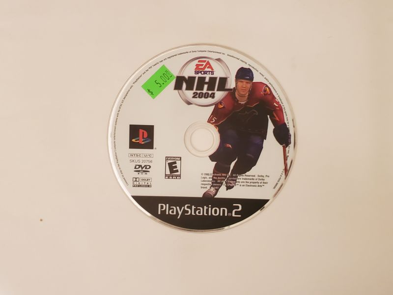 Sony Playstation 2 NHL 2004 video game