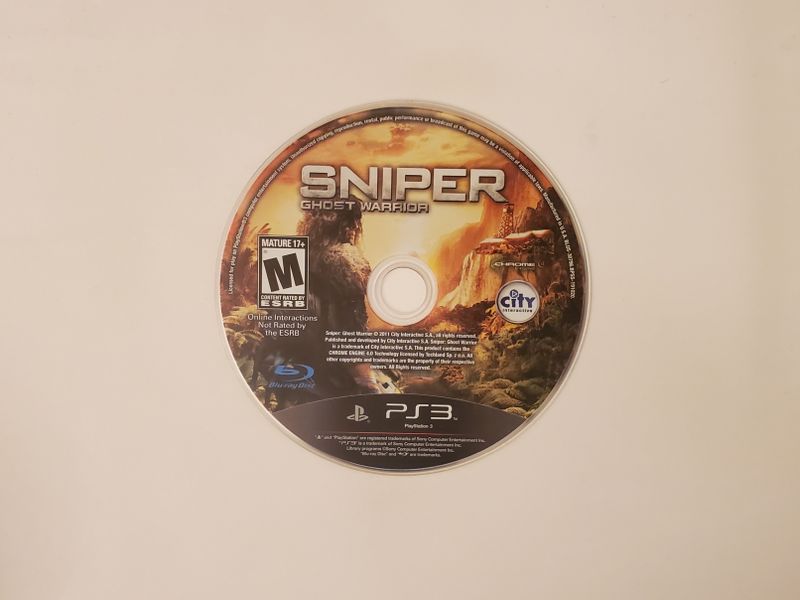 Sony Playstation 3 Sniper Ghost Warrior video game