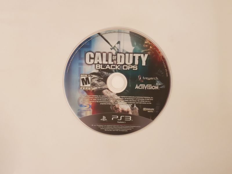 Sony Playstation 3 Call of Duty Black Ops video game