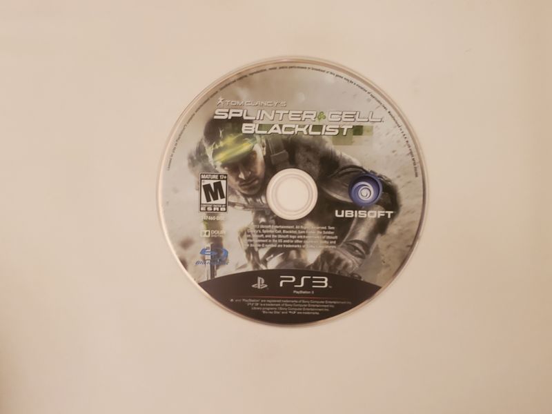Sony Playstation 3 Splinter Cell: Blacklist video game