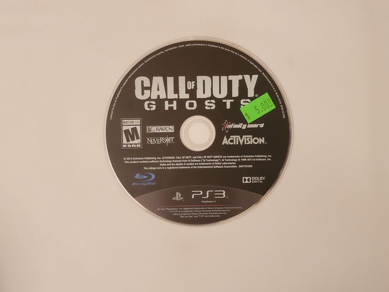 Sony Playstation 3 Call of Duty Ghosts video game