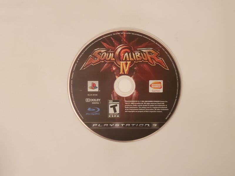Sony Playstation 3 Soul Calibur IV video game