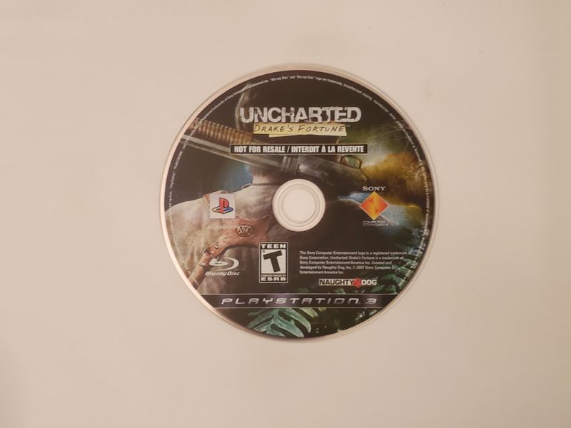 Sony Playstation 3 Uncharted Drake's Fortune [Not for Resale] video game