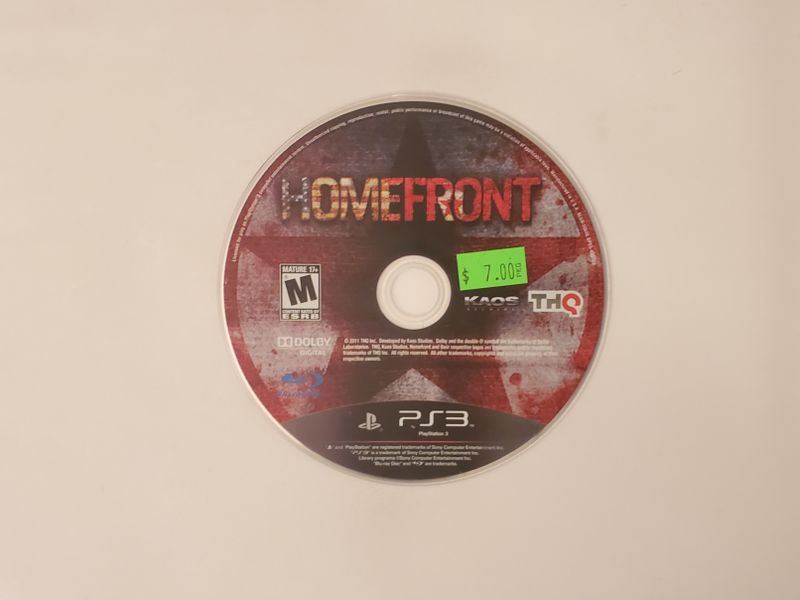 Sony Playstation 3 Homefront video game