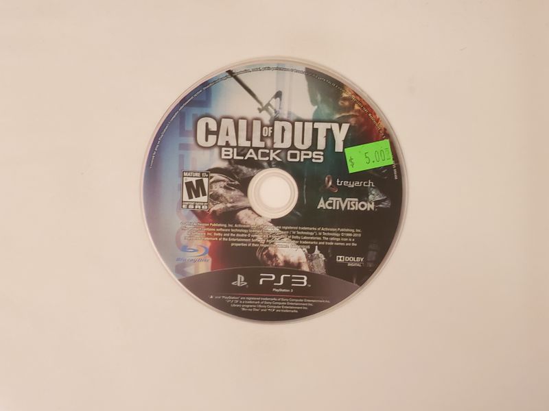 Sony Playstation 3 Call of Duty Black Ops video game