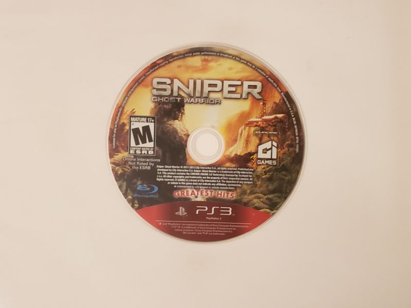 Sony Playstation 3 Sniper Ghost Warrior [Greatest Hits] video game