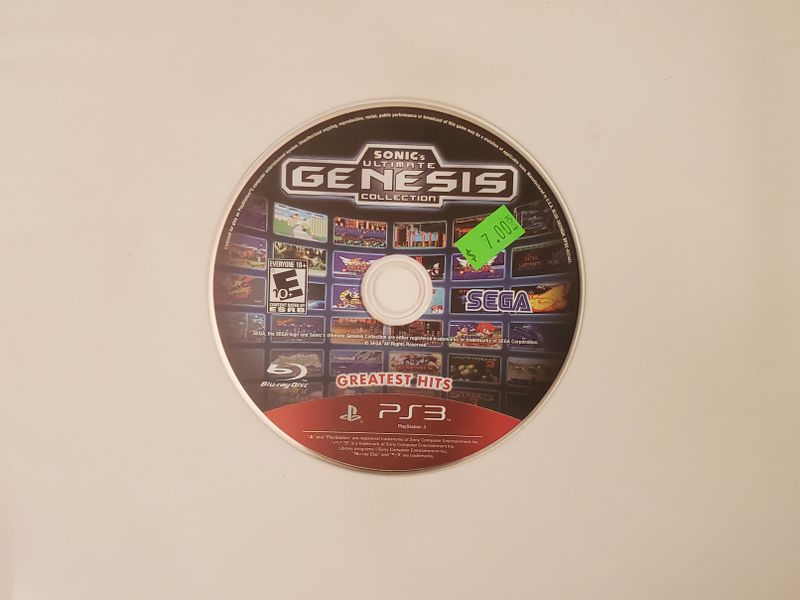 Sony Playstation 3 Sonic's Ultimate Genesis Collection [Greatest Hits] video game