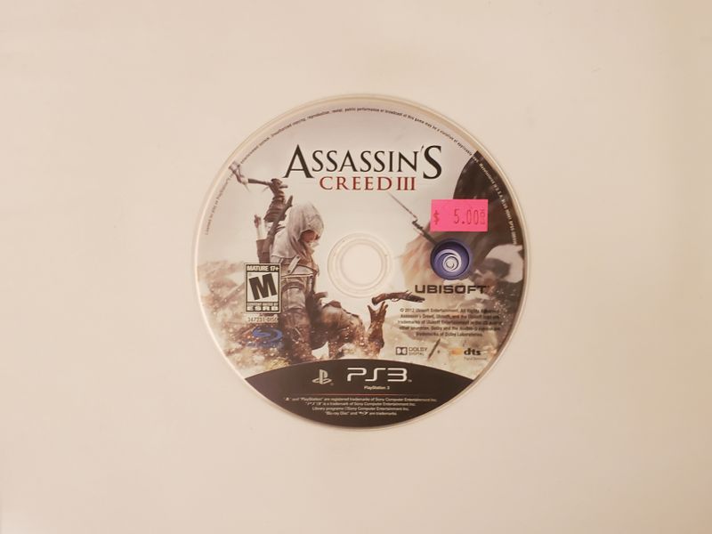 Sony Playstation 3 Assassin's Creed III video game