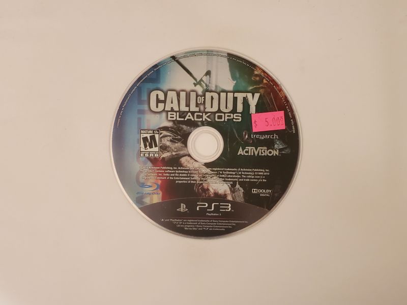 Sony Playstation 3 Call of Duty Black Ops video game