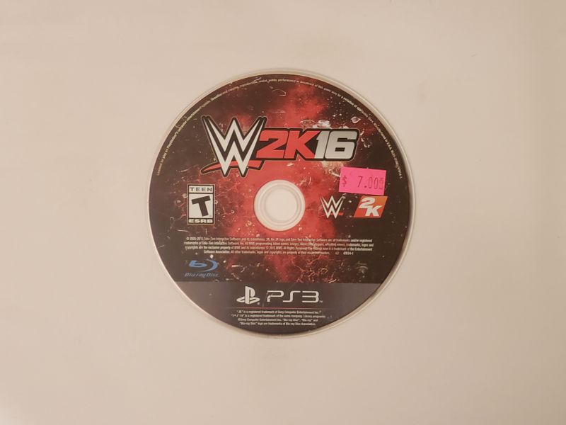 Sony Playstation 3 WWE 2K16 video game