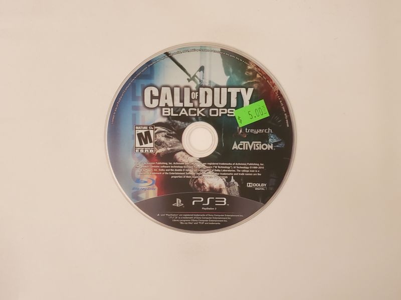 Sony Playstation 3 Call of Duty Black Ops video game