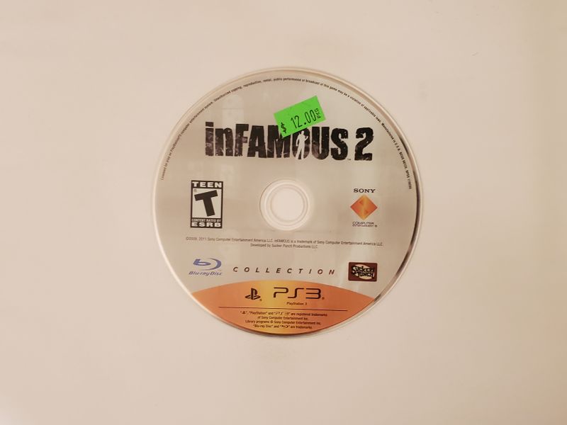 Sony Playstation 3 inFamous 2 Collection video game