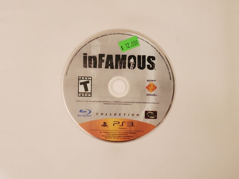 Sony Playstation 3 Infamous Collection video game
